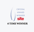 CRYSTAL AWARD WINNER site | 6 TIMER WINNER