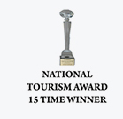 NATIONAL TOURISM AWARD 15 TIME WINNER